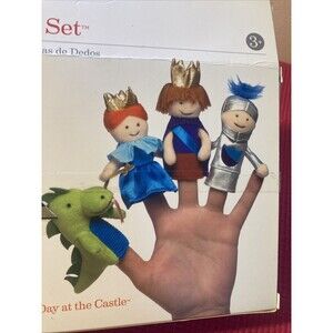 NOS A Day at the Castle Toy Storytime Plush Finger Puppets NEW Renaissance